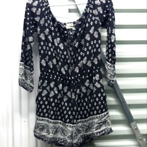 Long Sleeve Romper Shorts